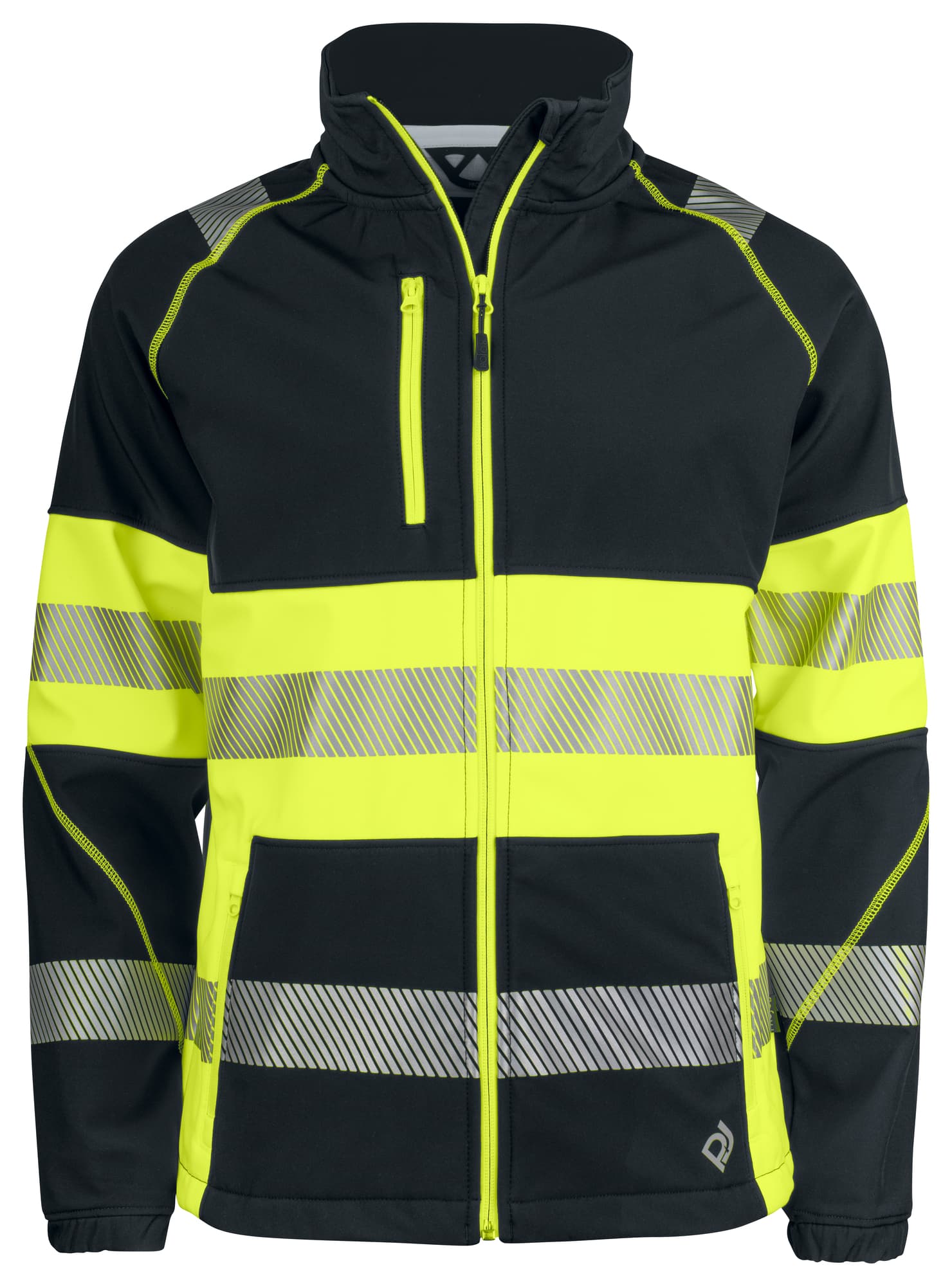 6443 Softshelljakke EN ISO 20471 Kl 1 – bilde 1