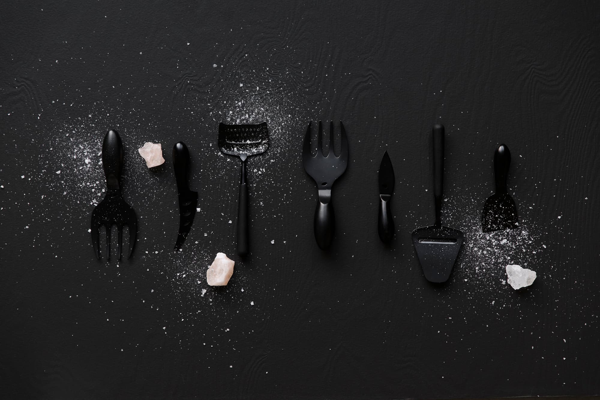 Salatbestikk Insalata, svart – bilde 5