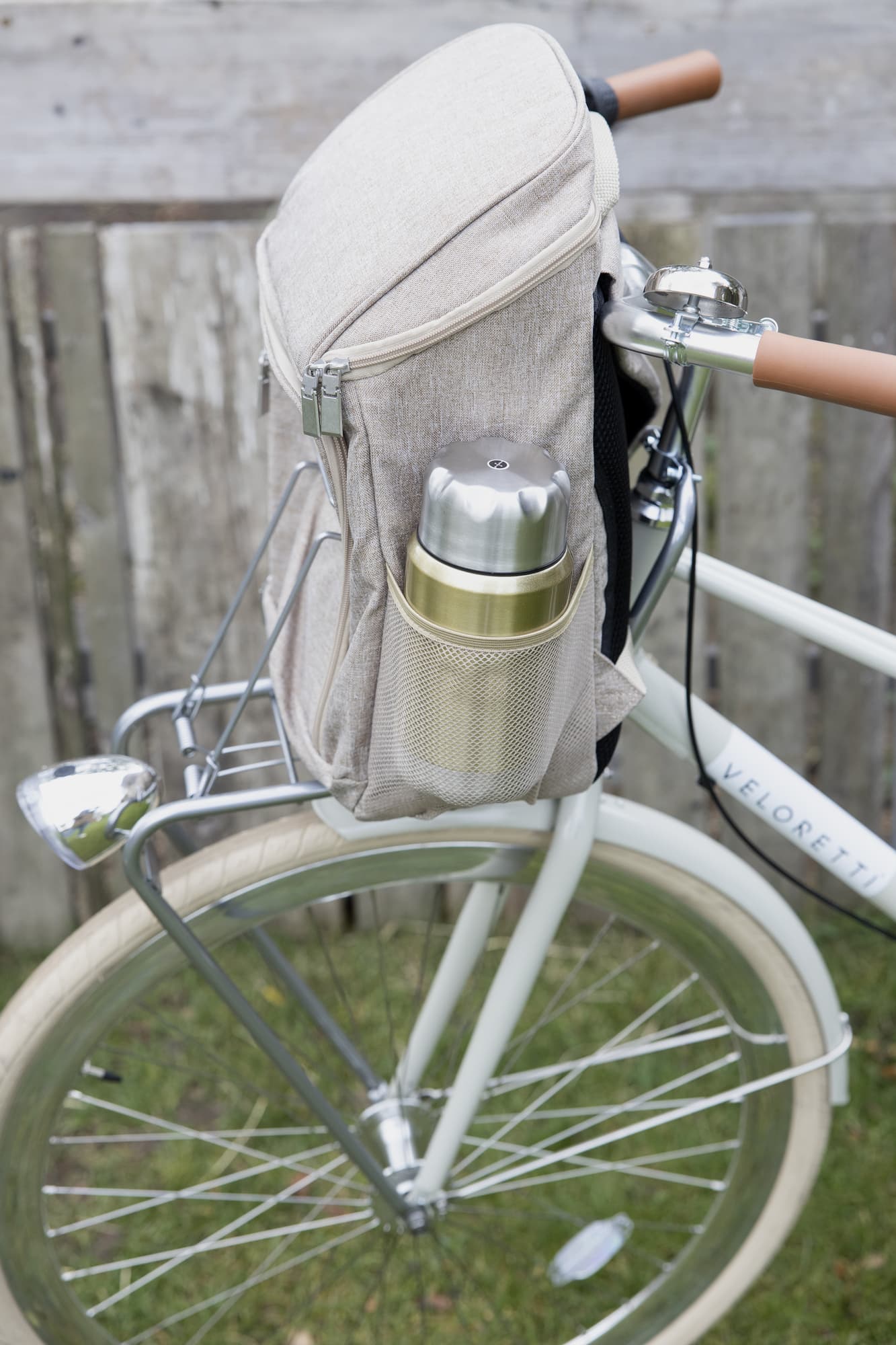 City kjøleryggsekk, beige – bilde 4