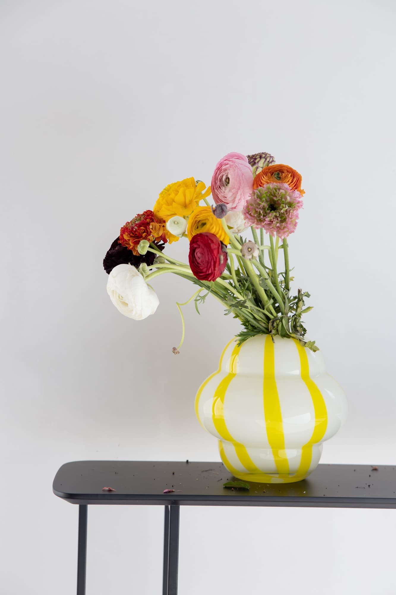 Vase Curlie Yellow