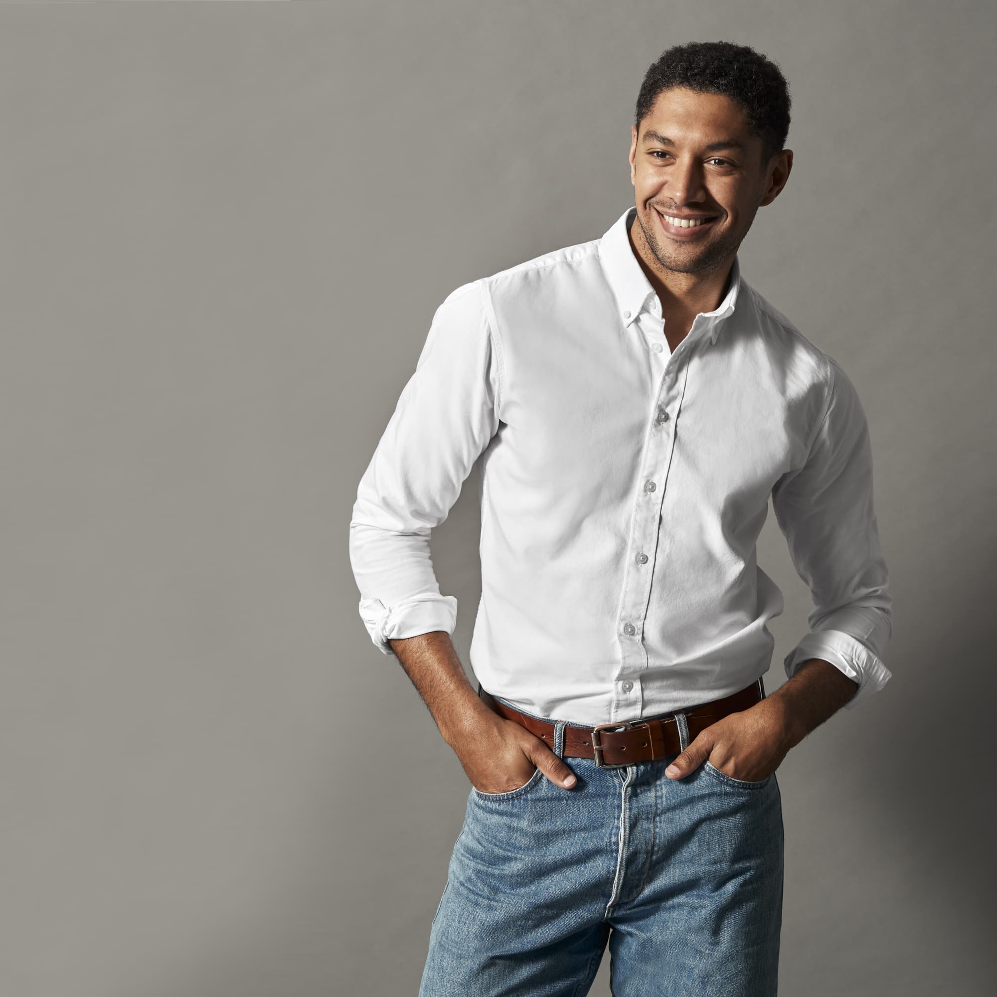 Oxford Shirt Slim fit Man – bilde 3
