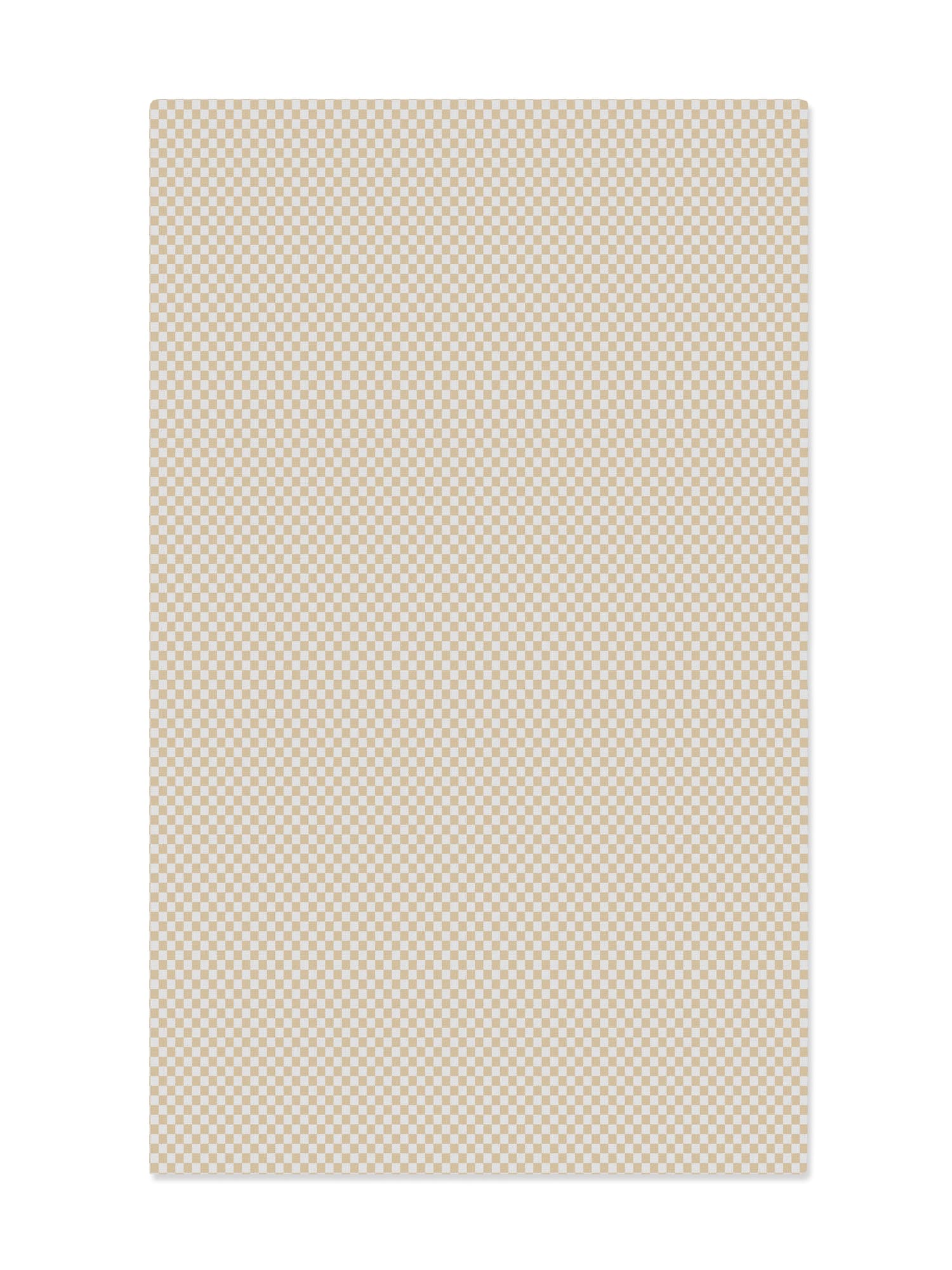 Bomullsduk Checki, Beige – bilde 2