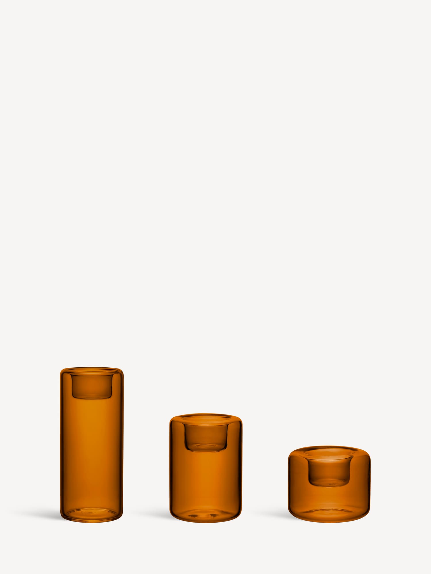 Happy lyslykt, ravfarget, 68, 105, 150 mm, 3-pk – bilde 2