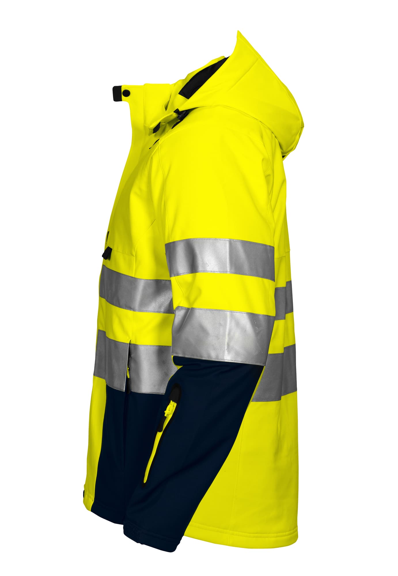6420 Softshelljakke EN ISO 20471 Kl 3/2 fôret – bilde 3