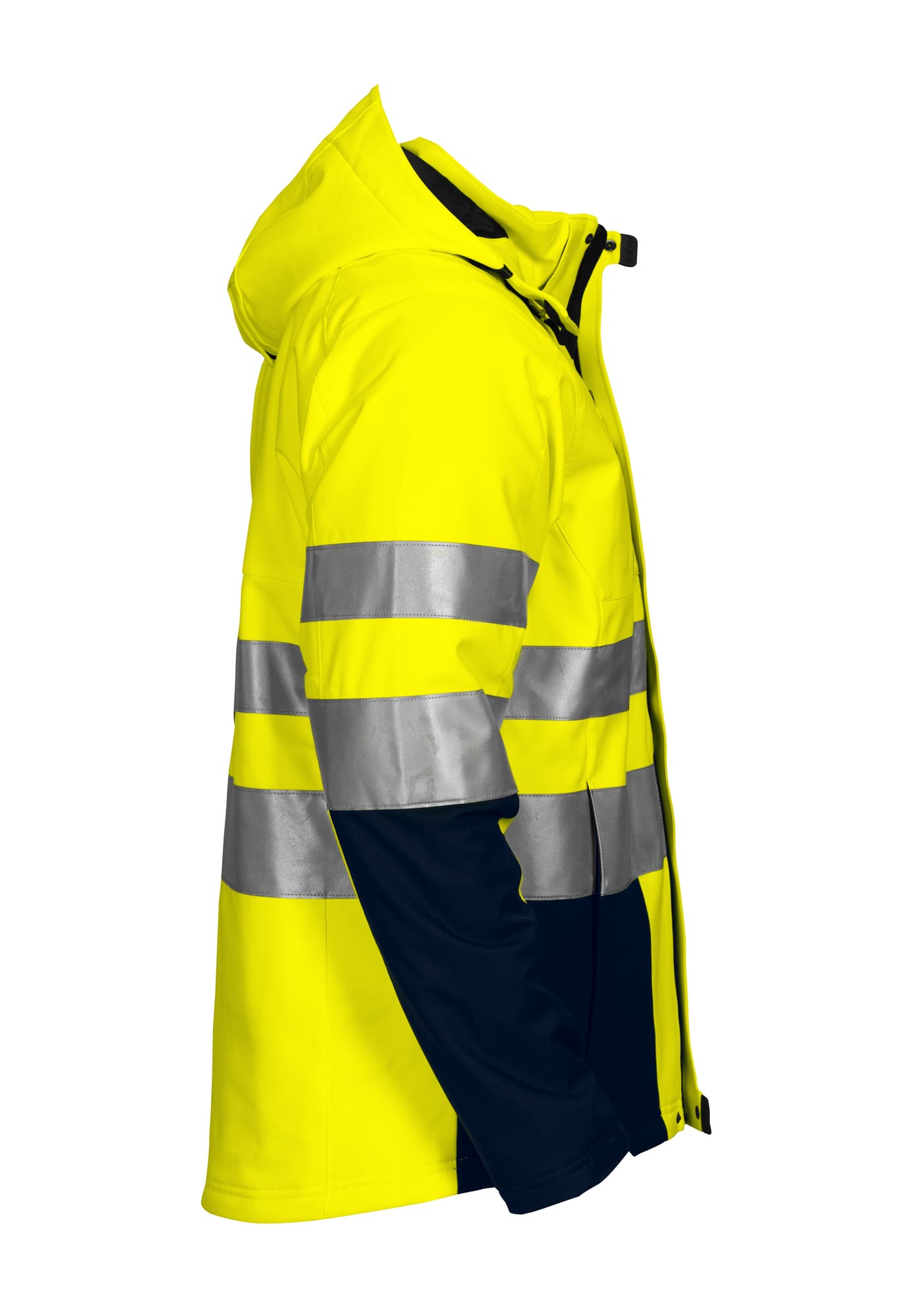 6420 Softshelljakke EN ISO 20471 Kl 3/2 fôret – bilde 4