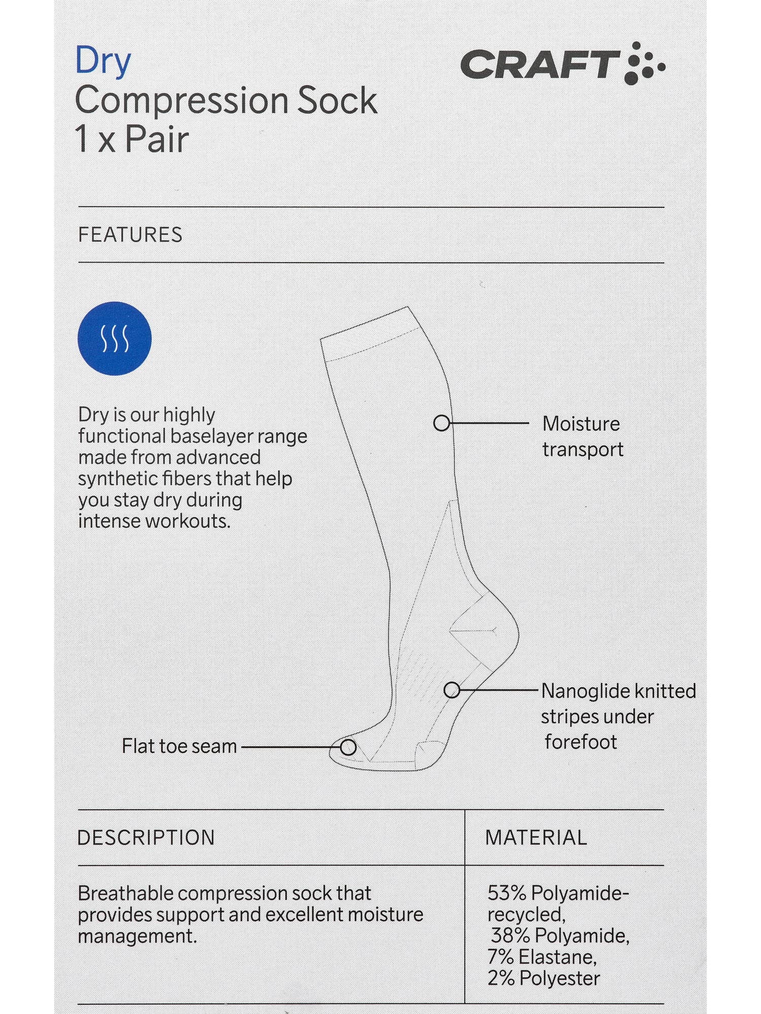 Active Compression Sock – bilde 3