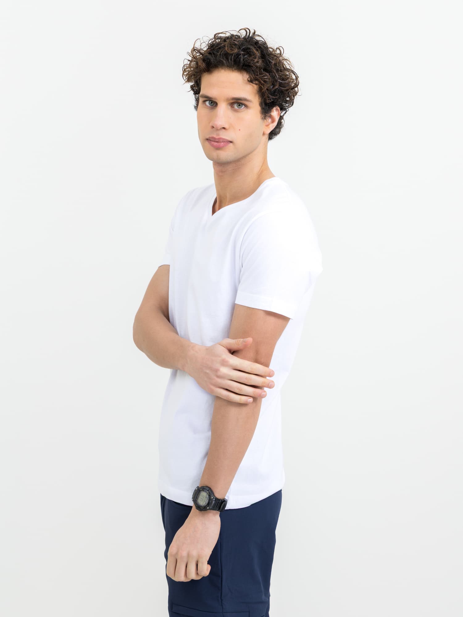 Heavy V-neck T-shirt – bilde 4