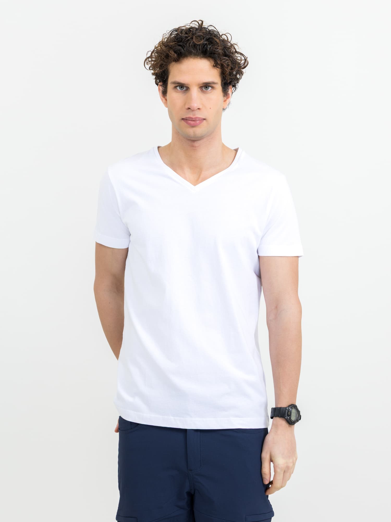 Heavy V-neck T-shirt – bilde 5