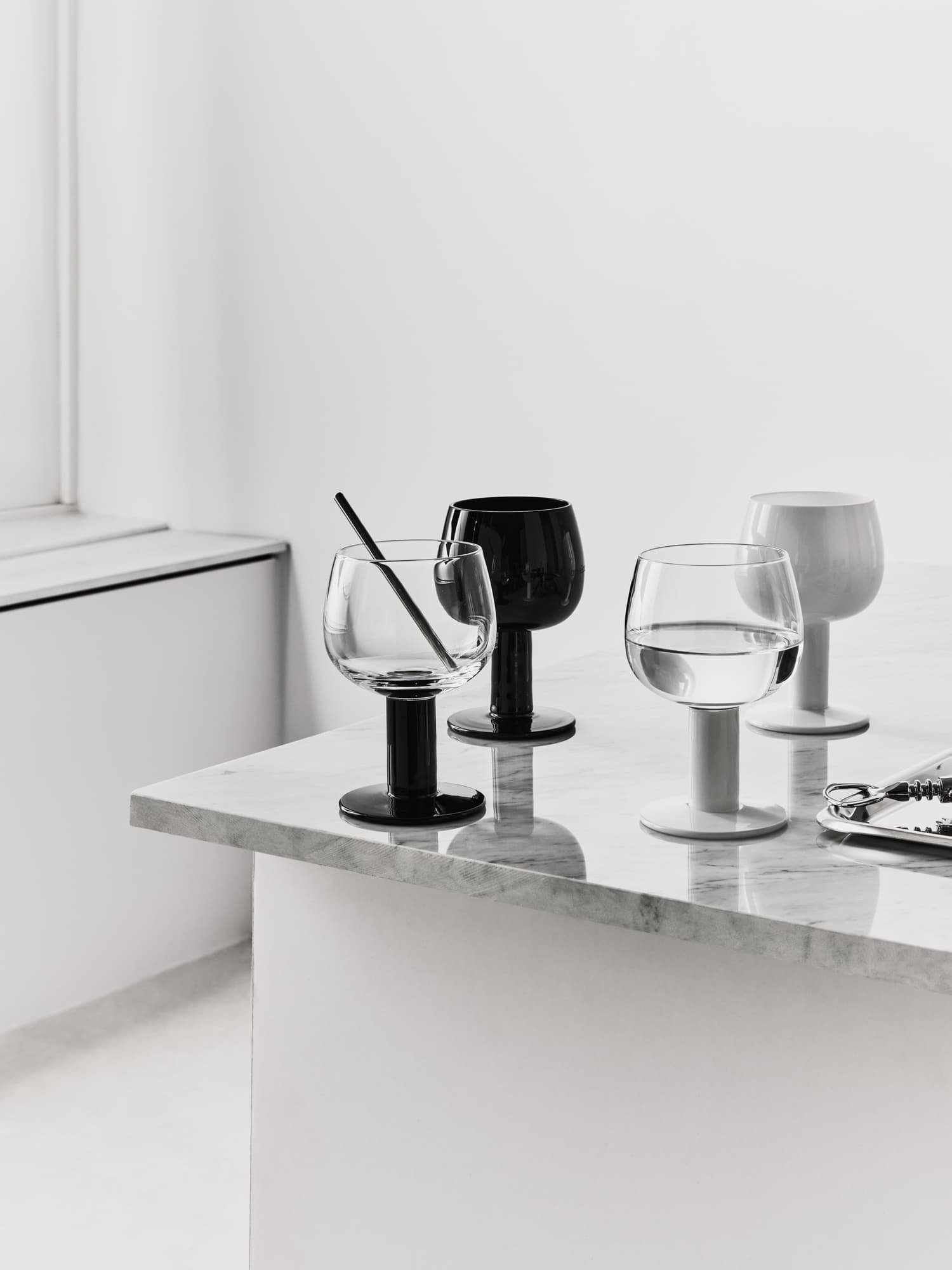 Fars Glas 40 cl hvit/svart 4-pk. – bilde 5
