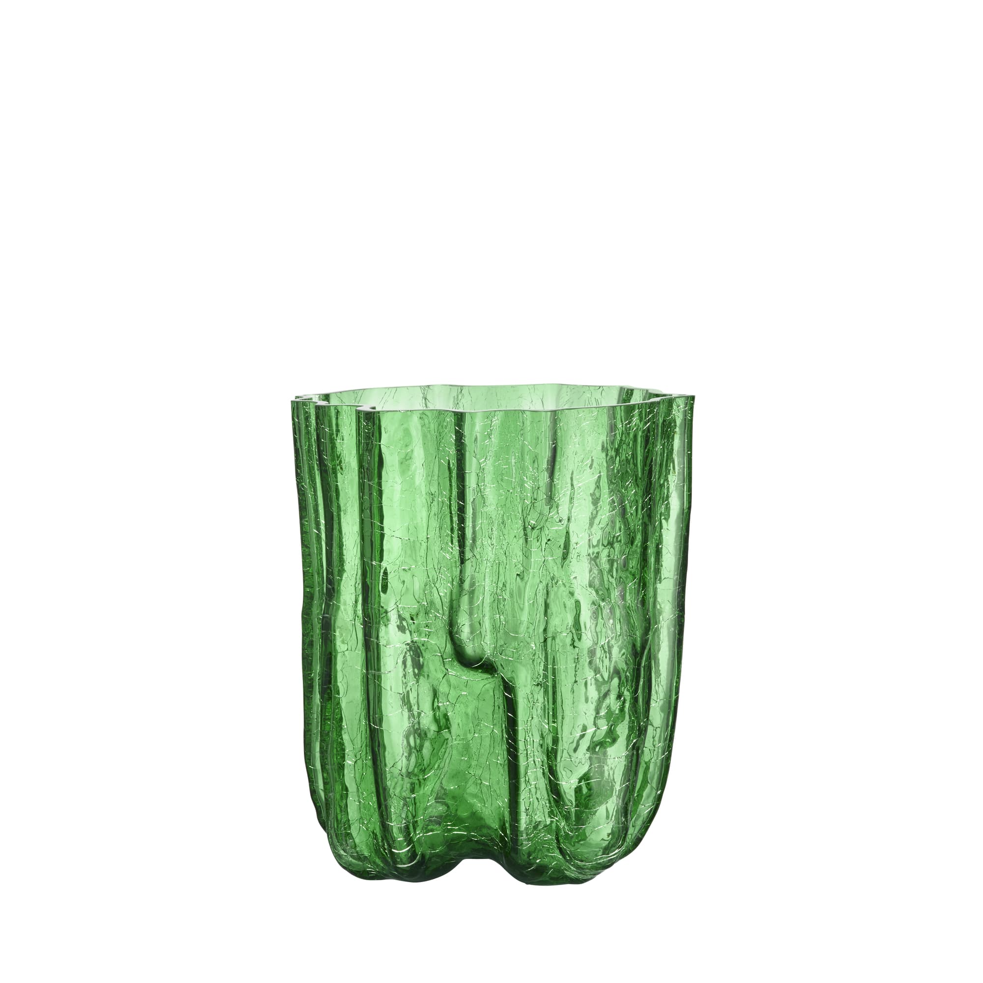 Crackle vase, grønn 270 mm