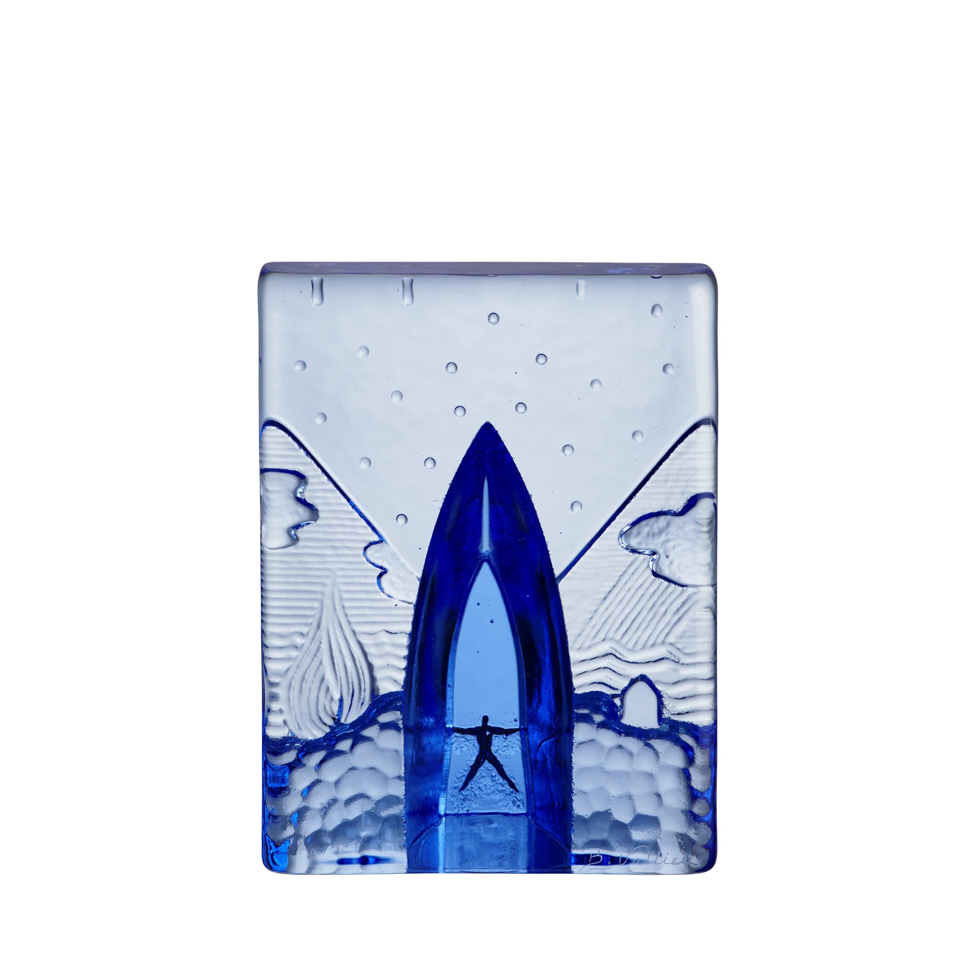 Blues skulptur h 150 mm